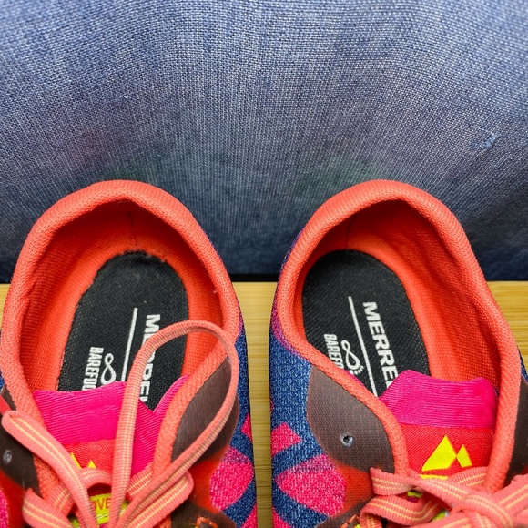 Merrell Barefoot Vapor Glove 3 Acid Punch Pink Minimalist Running Shoes 9.5 - Picture 7 of 10